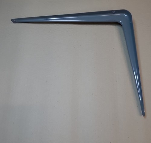 Pair grey metal shelf - 1,