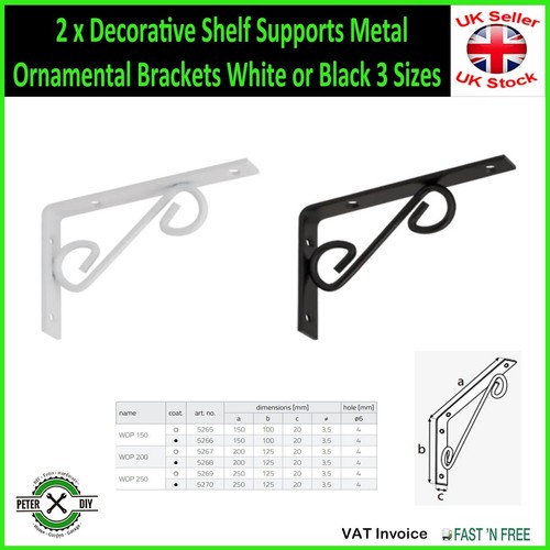 Decorative shelf supports - shelf,