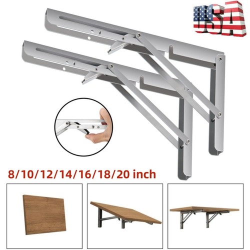 4pc folding shelf brackets - folding,