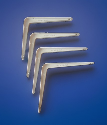 Shelf brackets white - white, heavy