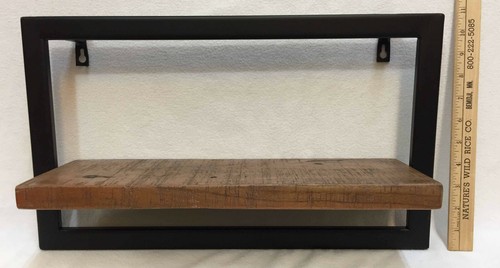 Shelf wooden metal frame - metal,