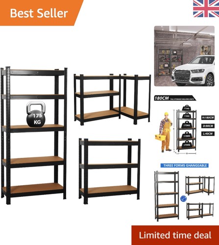 Industrial black tier - black, shelf