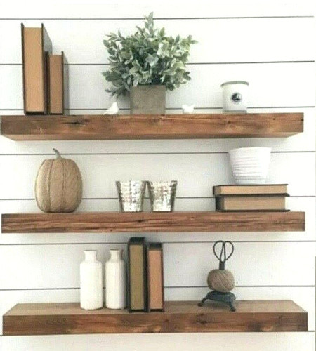 Rustic floating shelf - shelf, handmade