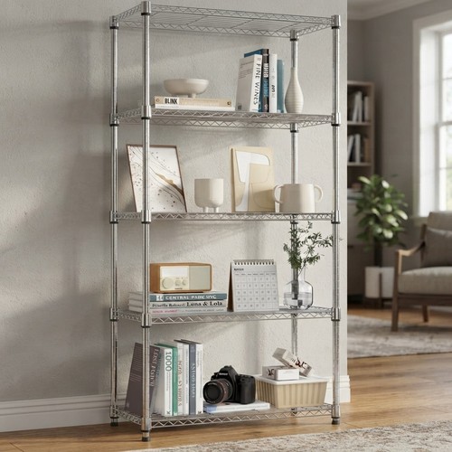 1250 lbs tier metal storage - 5-tier,