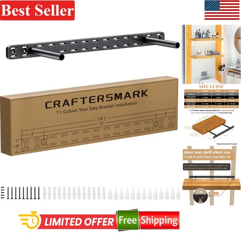 Floating shelf bracket heavy - floating,